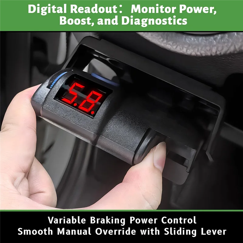 

For Pickup Truck Proportional Electronic Brake Control 90160 Trailer Brake Controller Kit- Works Ford, GM, Chevy, Dodge, RAM