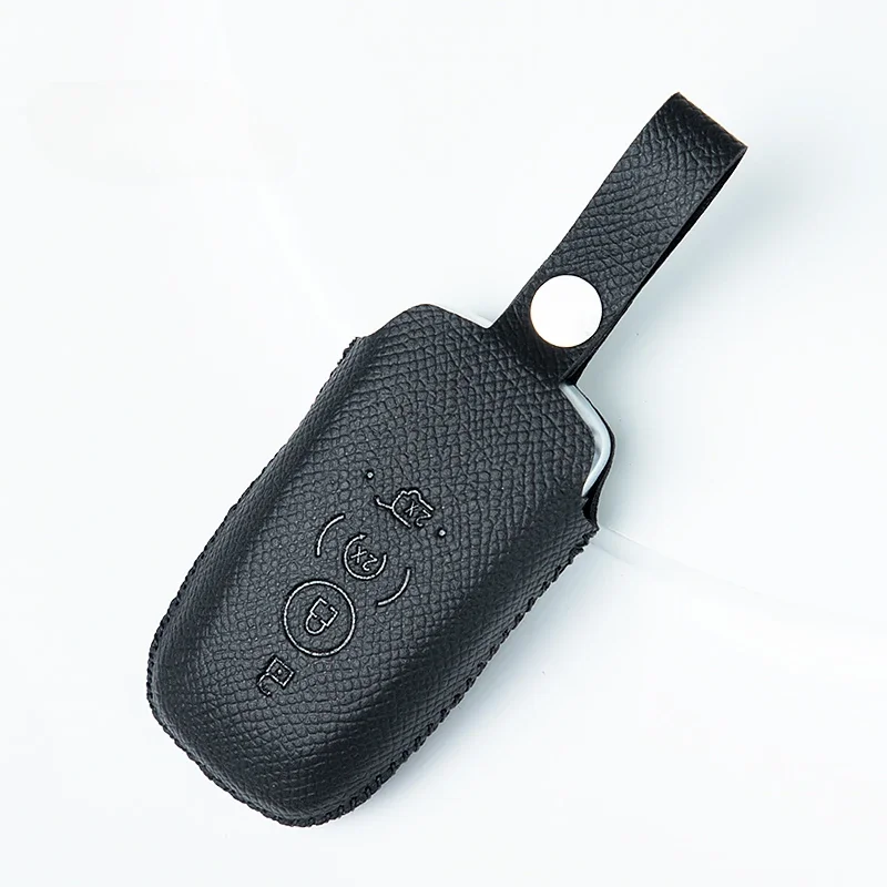 Simple Style Leather  Car Key Protection Cover Fall Prevention Protection Key for  Ford Raptor F-150 2015-2024+