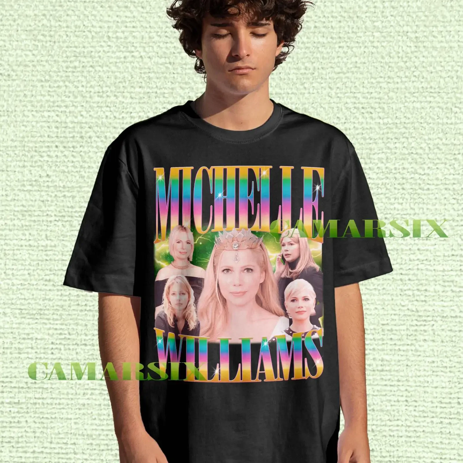 Vintage Michelle Williams Homage T Shirt 90s Retro Style Fans Merch vintage Washed homme Slightly graphic Unisex Casual