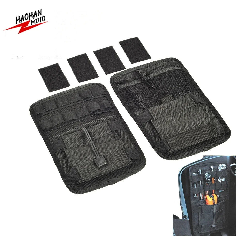 For Harley Softail Dyna Touring Road King Street Electra Glide Ultra Motorcycle Saddlebag Organizer Hard Bags Storage