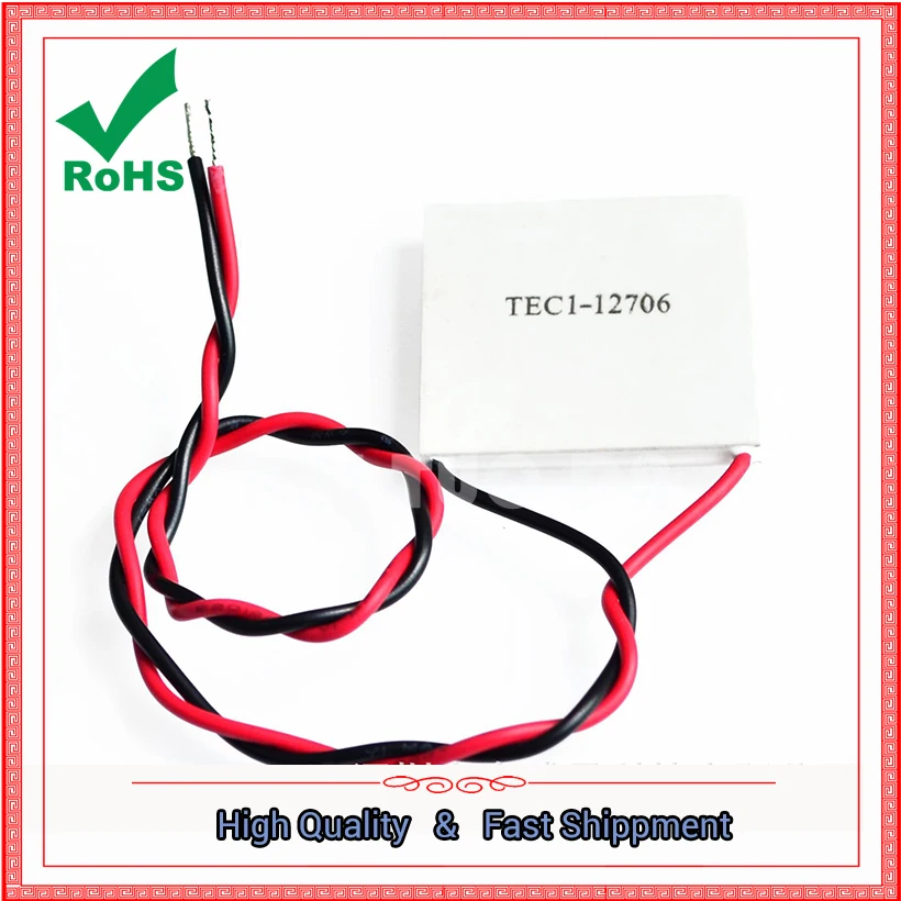 Módulo Dissipador de Calor Termoelétrico Peltier TEC1-12706 12706 TEC 12V Novo para Refrigeração de Semicondutores