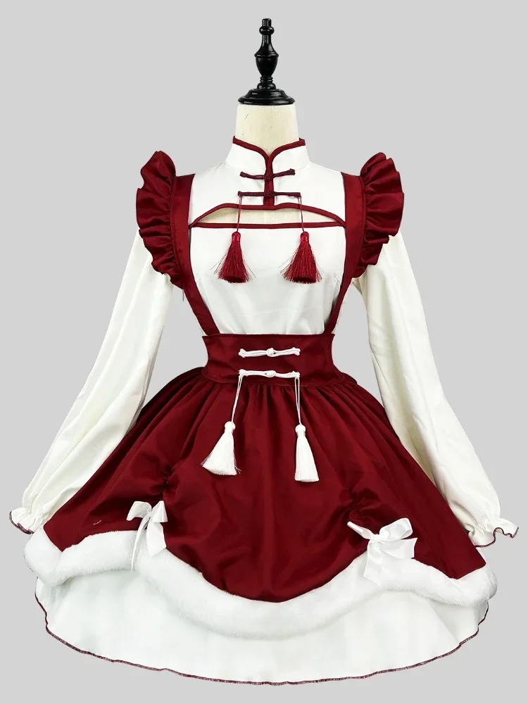 2025 Kawaii School Party Maid Role Play New Lolita Maid Costume Cosplay Anime Animation Show Plus Size Maid Outfit uhaws2