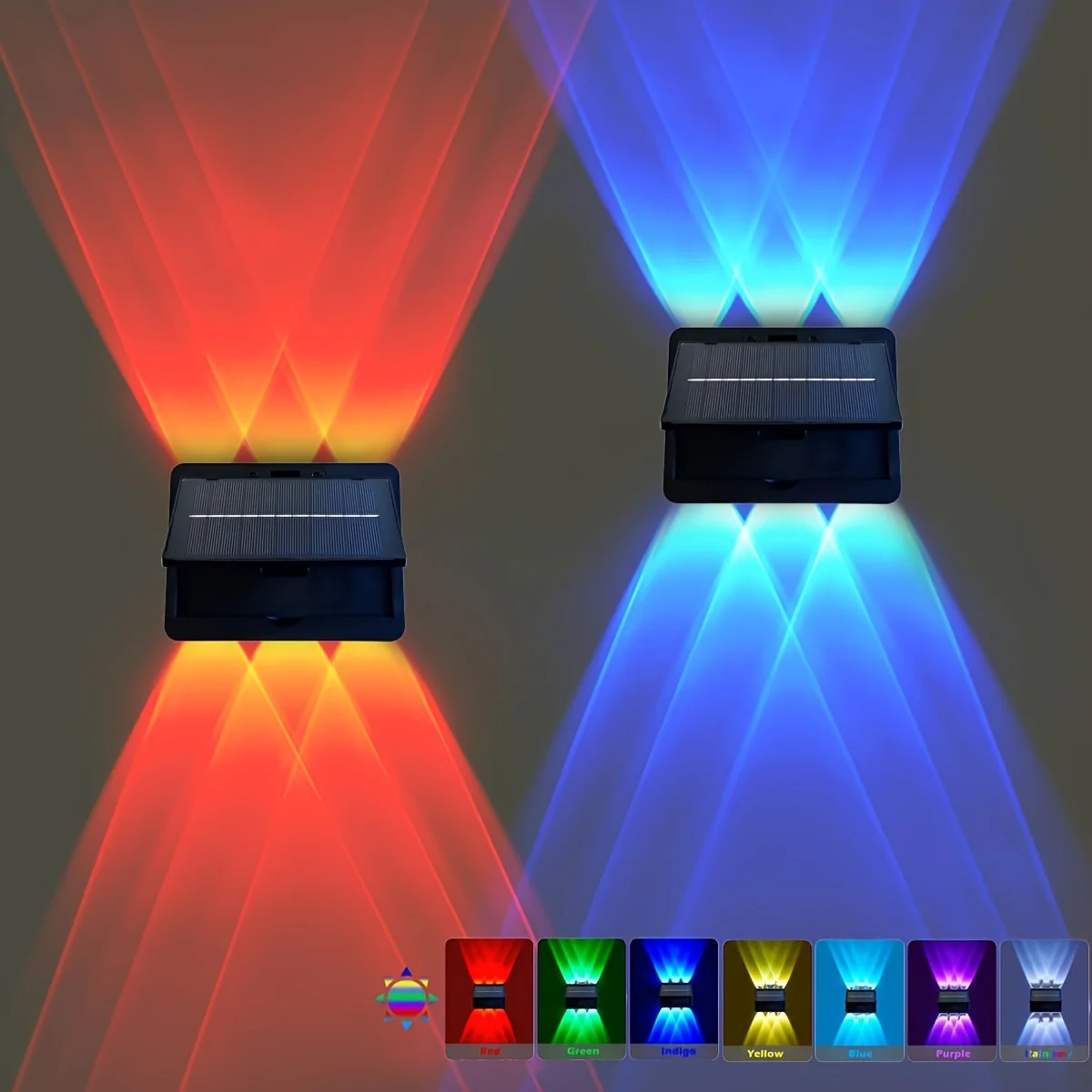 Outdoor Solar Wall Light,Solar Garden Decorative Light,Garden Fence Lighting Lamp,Outdoor Wall Decorative Light