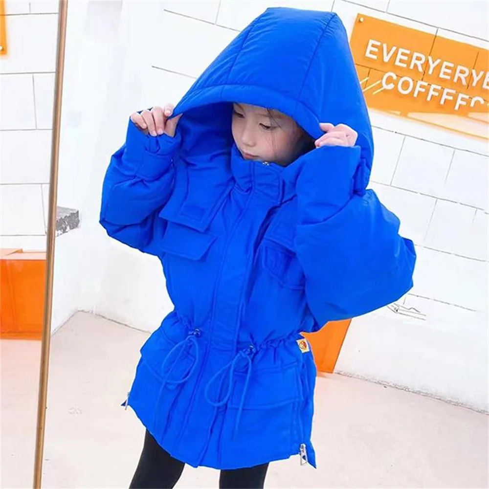 

Kids Down Jacket Girls Winter Coat White Duck Down Boy Clothes Casacos De Inverno Feminina Children hood long coat