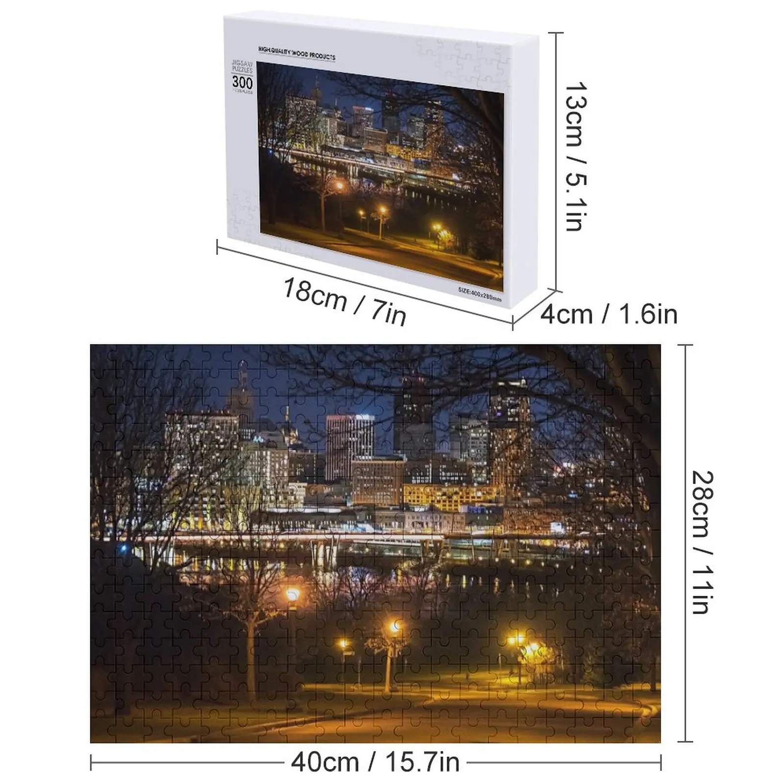 Voando na cidade quebra-cabeça nome personalizado madeira adultos madeira adultos quebra-cabeça