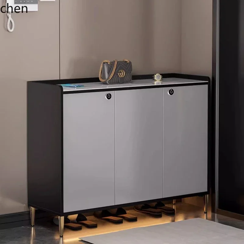 shoe cabinet household door with lock corridor outdoor corridor elevator entrance anti-theft storage cabinet large capacity