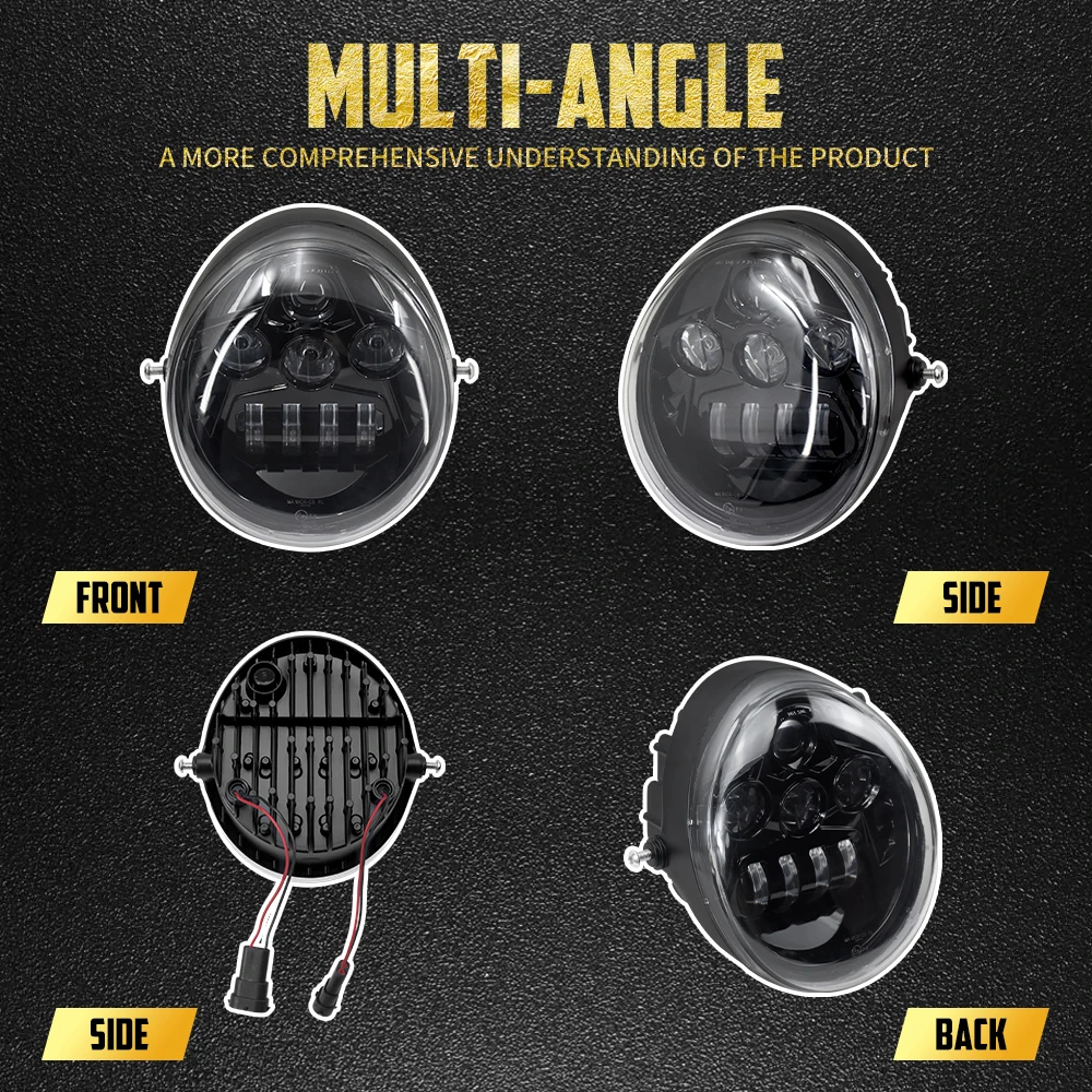 Motorcycle LED Headlight Protector Headlamp For Harley Street V-Rod Rod VRSC VRSCA VRSCAW VRSCB VRSCF Low High Beam Head Light