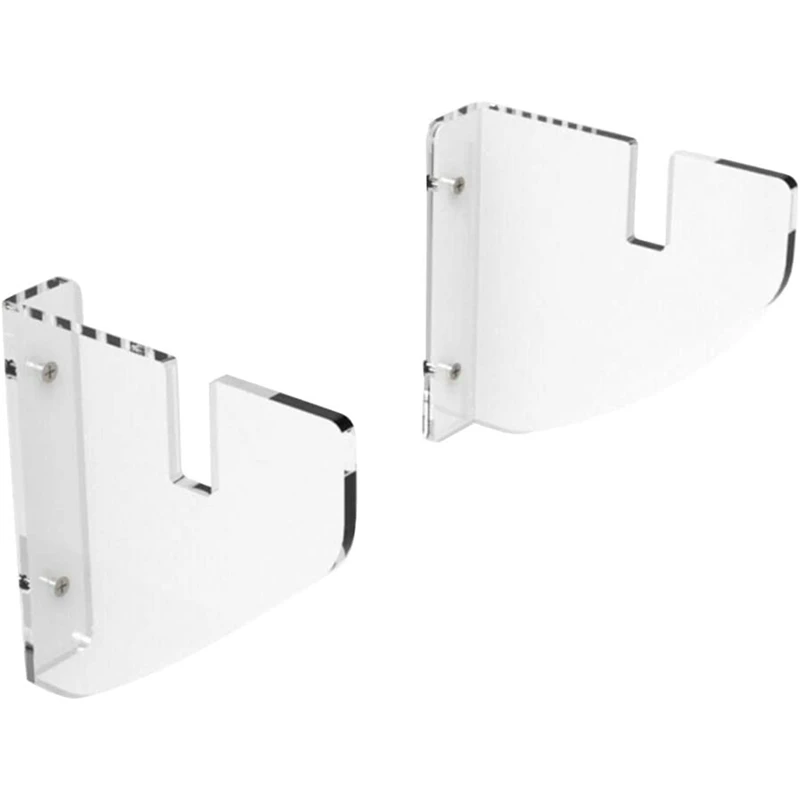 2Pcs Skateboard Storage Display Rack,Invisible Clear Acrylic Wall Mount Display Skateboard Brackets For Snowboarding