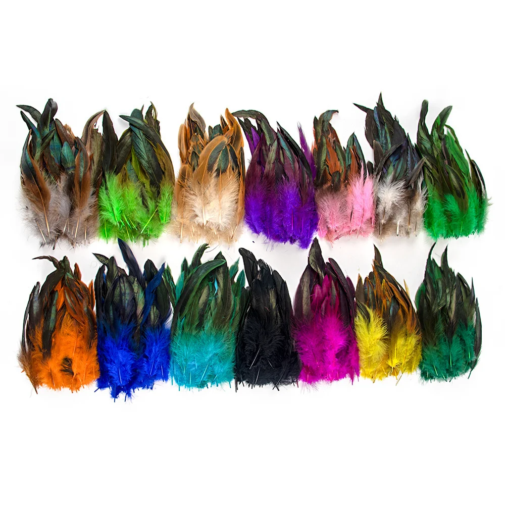 50pcs/Lot Natural Pheasant Feather Crafts DIY Carnival Accessories 15-20CM Chicken Feathers Handicraft Jewelry Decoration Plumes