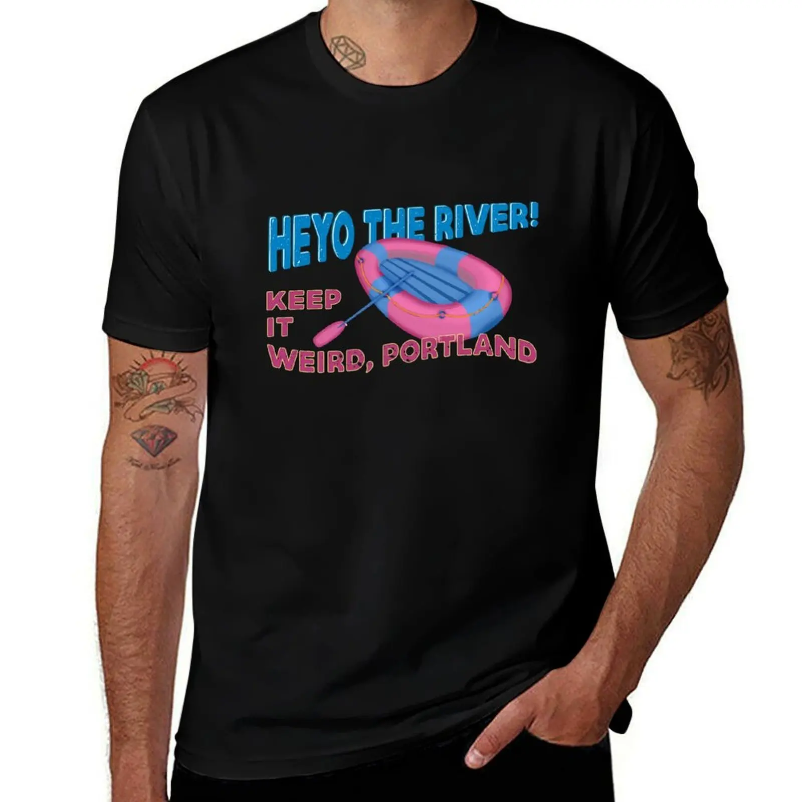 

Hey-Ho The River! Portlandia T Shirt T-Shirt man t shirts for men t shirts for man cotton man shirt heavy cotton T-Shirt