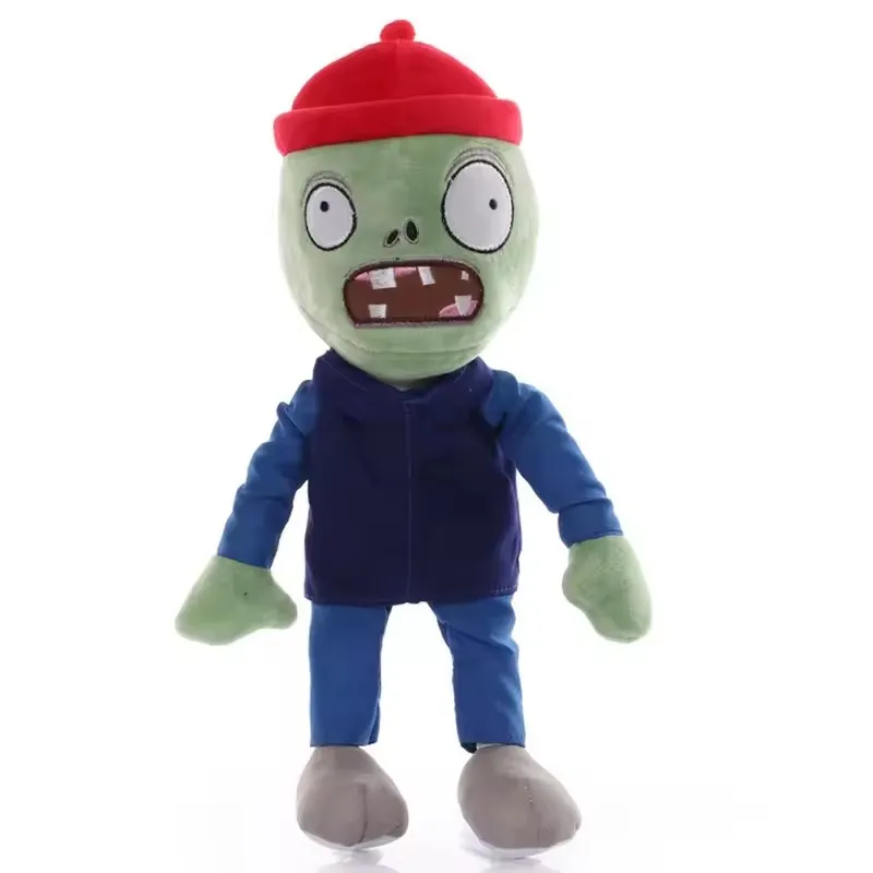 Plants vs Zombies 2 personajes de videojuegos juguetes de peluche PVZ plantas Barricada bandera de Zombie Zombie Anime muñeco de peluche para regalos de niños