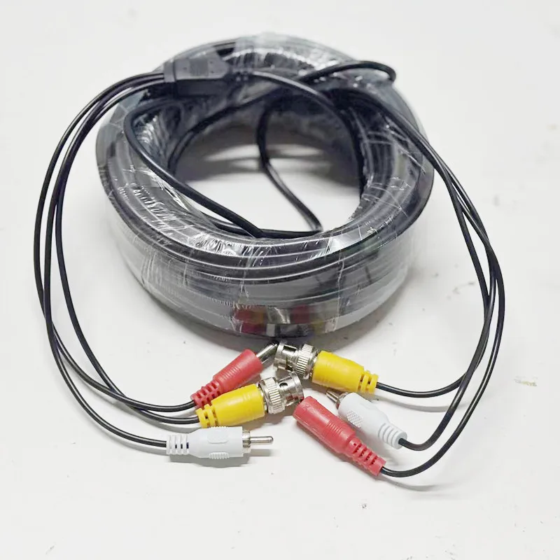 

BNC+RCA+DC CCTV Cable 3 IN 1 Power Video Audio Coaxial BNC Extension Cable Wire For CCTV Security Camera System