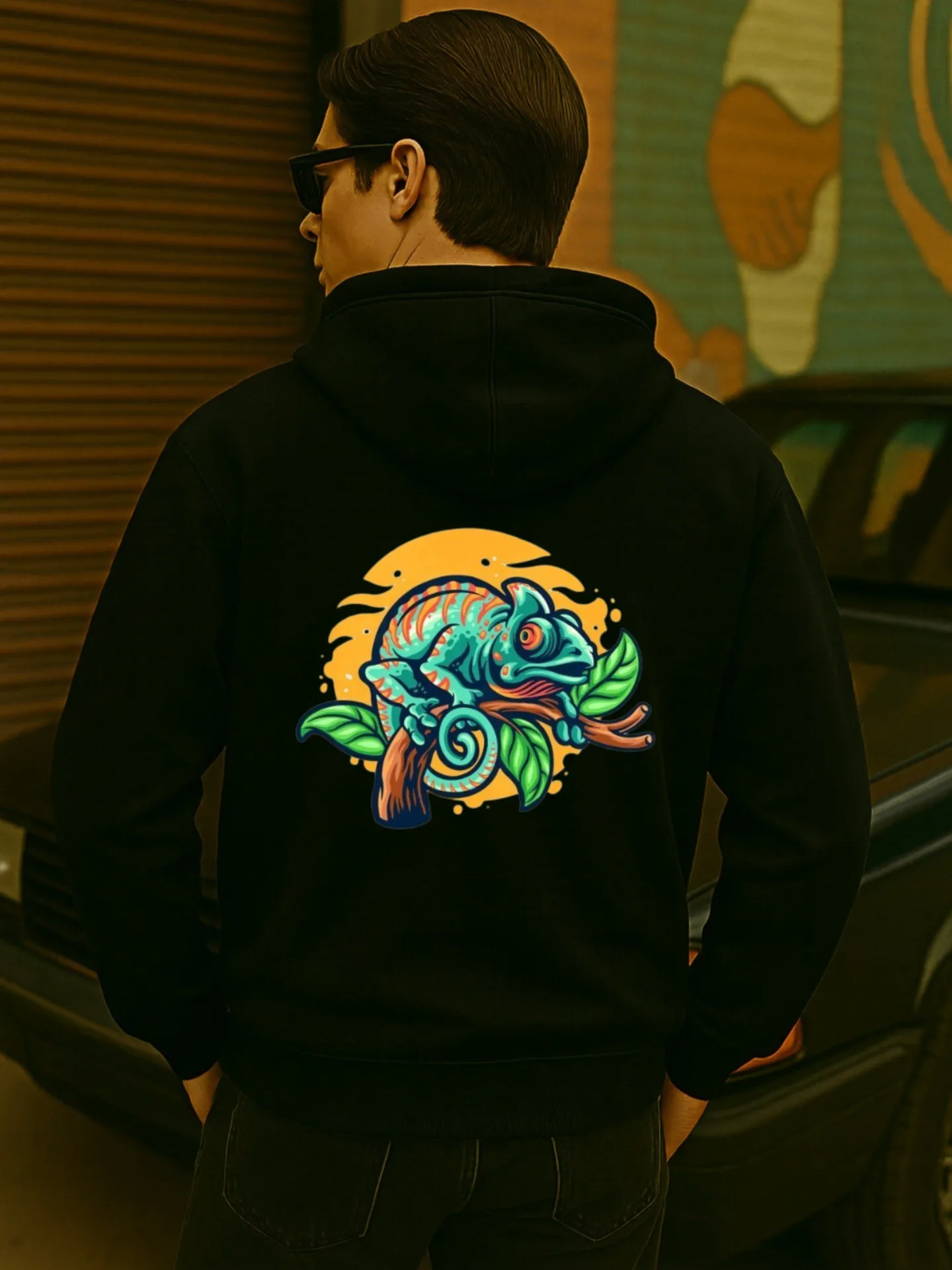 هوديي جرافيك للرجال، طباعة عاطفة حرق، نمط ملابس الشارع، كاجوال للرجال، قماش ناعم، للارتداء اليومي #2