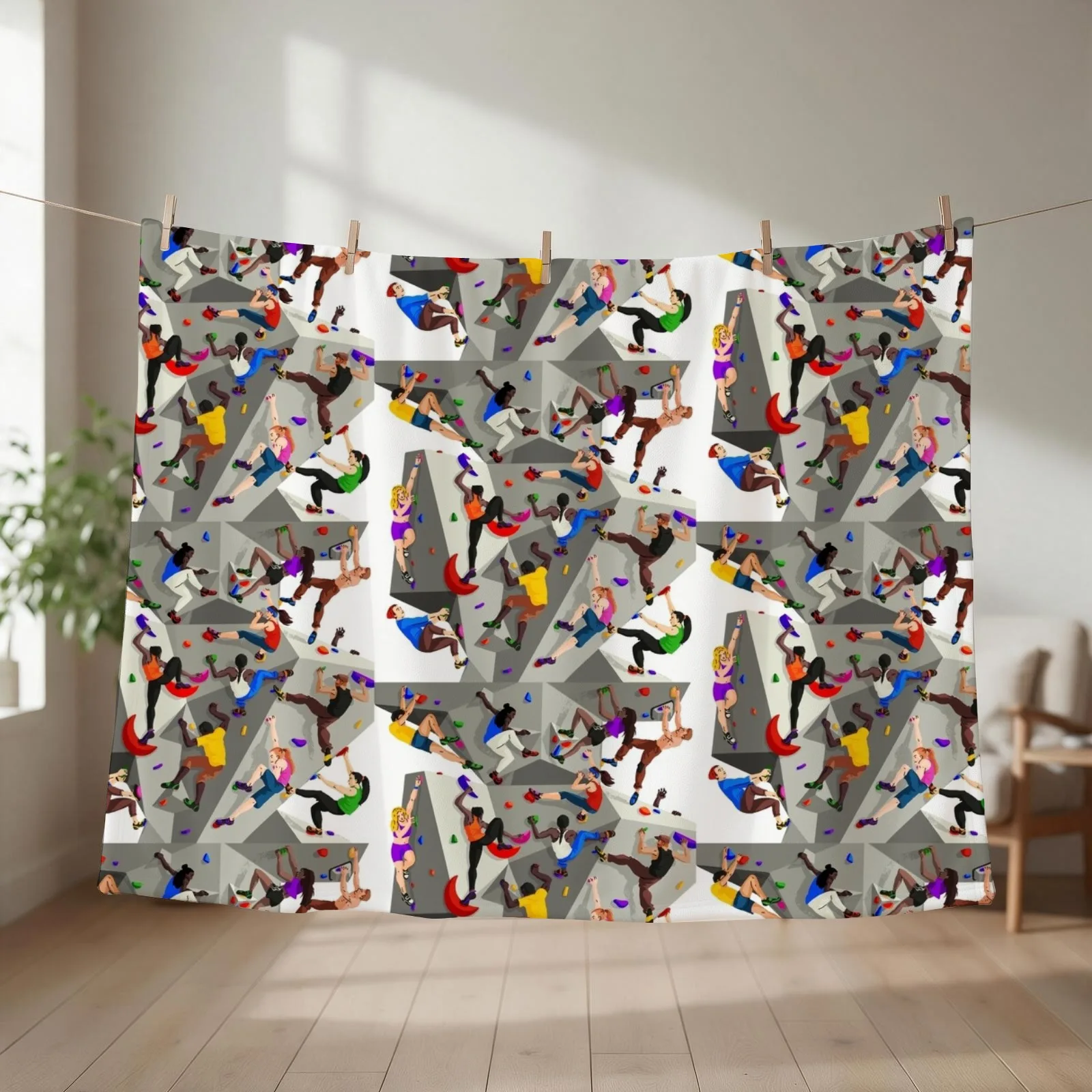 Tribute to Bouldering Throw Blanket Luxury St Comforter Bed Fashionable Luxury Throw Blankets