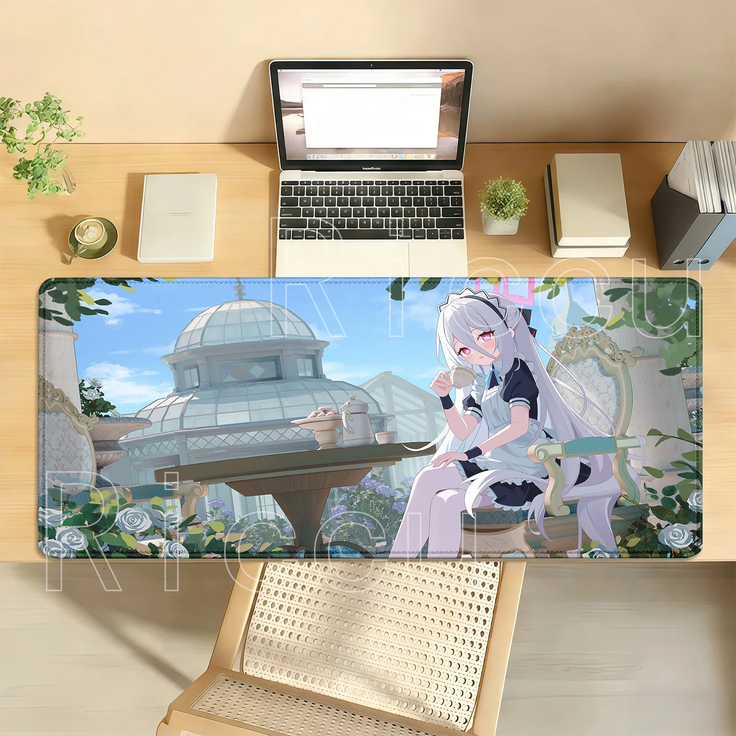 Anime Cute Girl Tendo Kei Gaming Blue Archive Mousepad Non-slip Key Mouse Pad Keyboard Offices Overlock XXL HD Printing Desk Mat