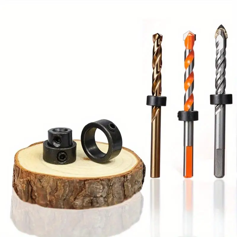 Picture 4: 9Pcs/Set 3-16mm Woodworking Drill Locator Depth Stop Collars Ring Positioner for Drill Bits
