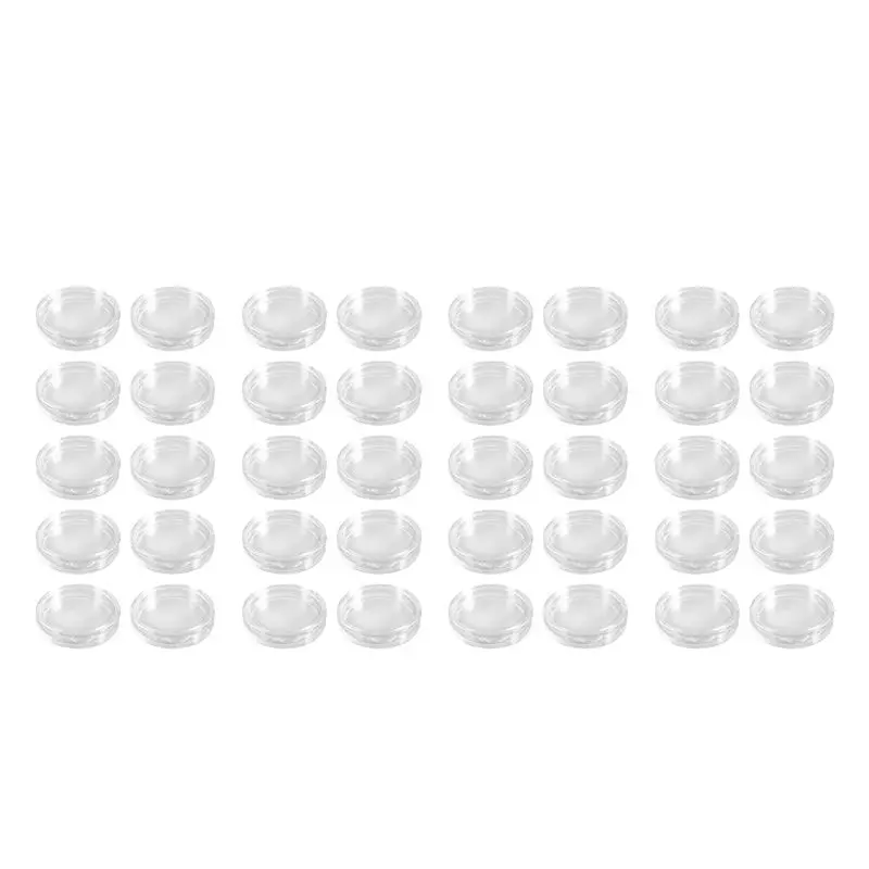 

BAAJ-40 Pcs Small Round Transparent Plastic Coin Capsules Box 35Mm