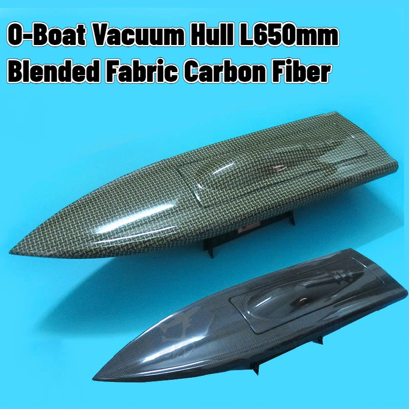 O-boat Vacuum Hull Length 650mm Remote Control Brushless Electric Hull Mixed Braid Bblended Fabric Carbon Fiber Hull