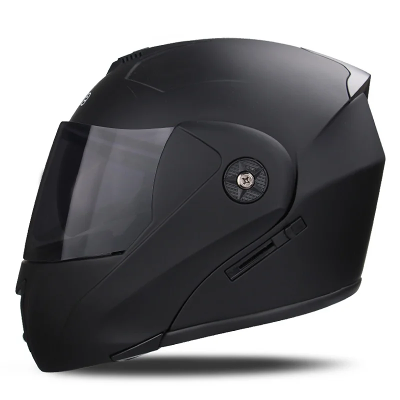 DOT Certification Motorcycle Helmet Double Lens Unisex Helmet With Visor  Cross Section Helmet Safety Modular Flip Helm