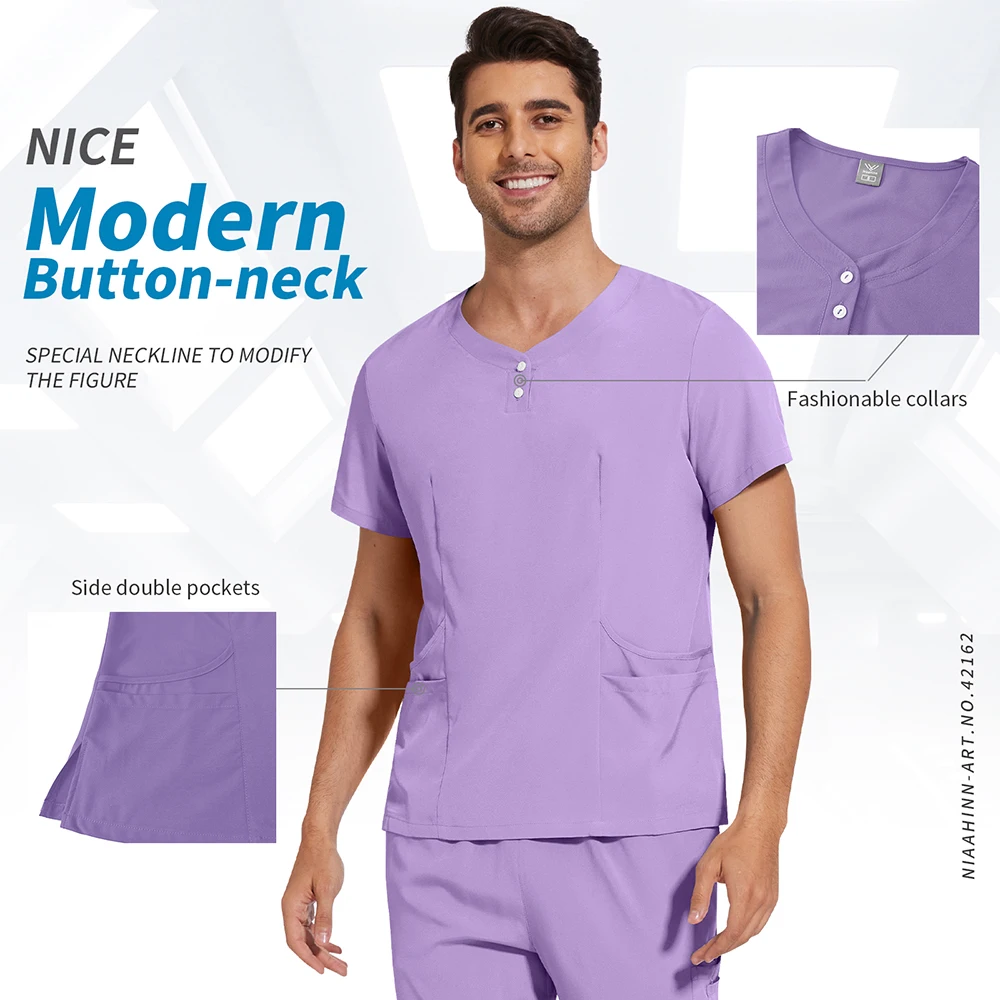 Wholesale Price Doctor Nurse Scrubs Set Medical Uniforms Women Men Jogger Suit Hospital Accessories Operating Room Surgical Wear