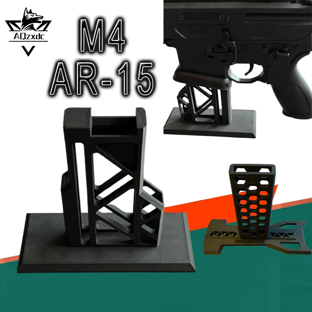 

Tactical Rifle Display Stand Airsoft M4 Ar-15 Toy Launcher Storage Bracket for Indoor Outdoor Use Rifle Shotgun Accessories