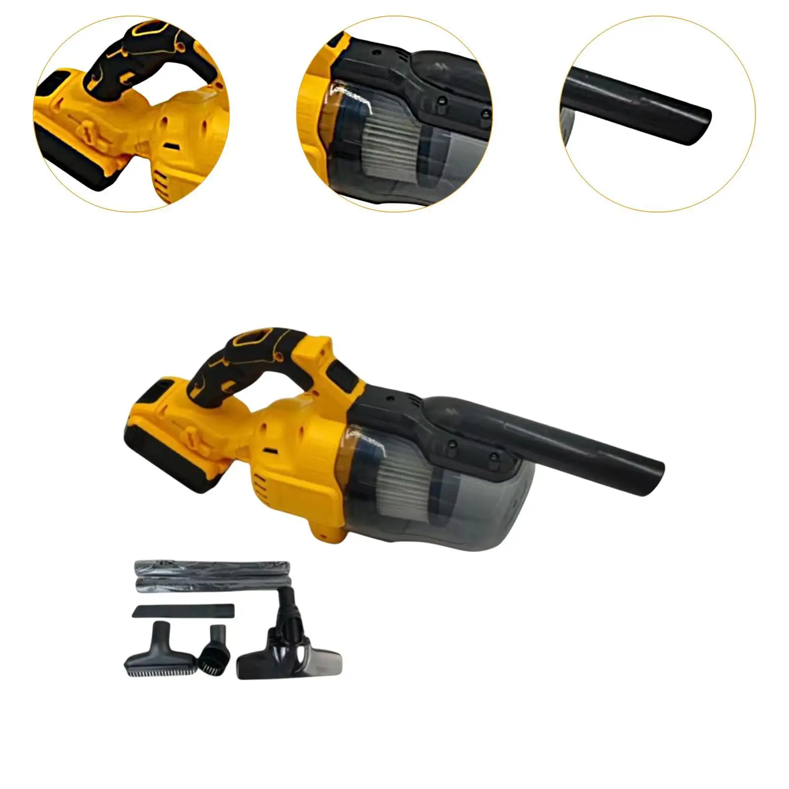 強力な吸引力を備えた家庭用および車用のコードレスハンドヘルド掃除機