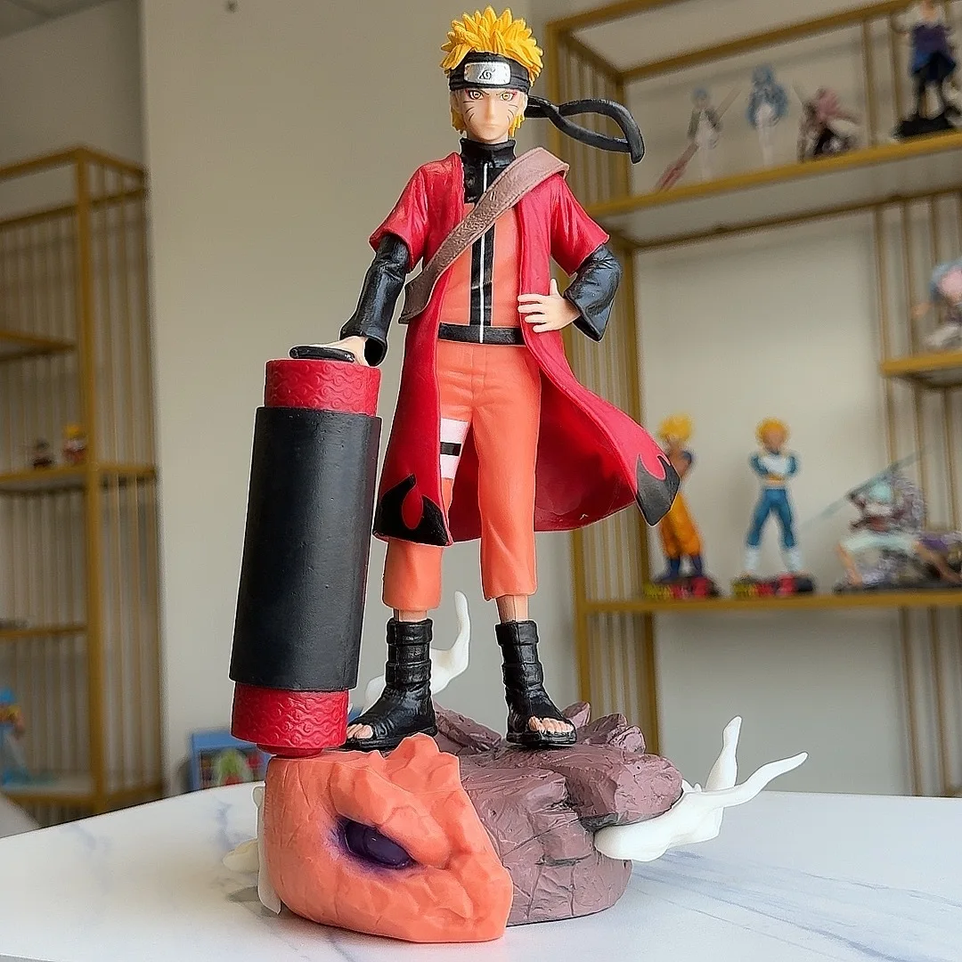 Anime Naruto Classic Figure Reel 26CM Uzumaki Naruto Uchiha Sasuke Figurine Pvc Statue Desktop Ornament Collection Toys Gifts