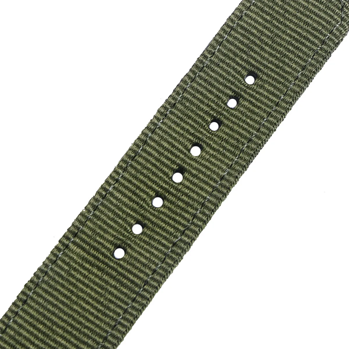 18Mm Heavy Duty Nylon Watch Strap Seamless Welding Stainless Steel Clasp Chic Stylish Replacement Band for Most Watches Army