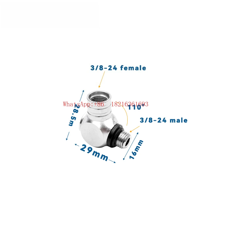

Diving Side Hanging, First-stage Head 360-degree Adapter Connection, High-pressure, Low-pressure 360-degree Rotation