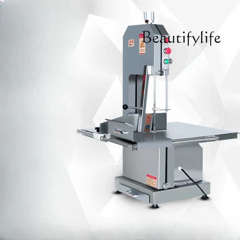 Bone Sawing Machine Commercial Stainless Steel Electric Bone Chopping Steak Cutting Frozen Meat Large Bone Cutting Machine