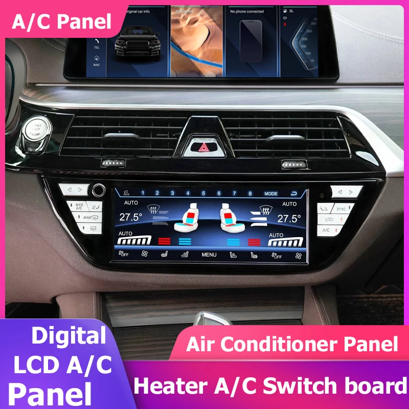 8.8''Inch LCD A/C Climate Control Panel For BMW 5 6 Series G30 G31 M5 F90 X3 X4 G01 G02 X3M X4M F97 F98 Air Conditioner Board