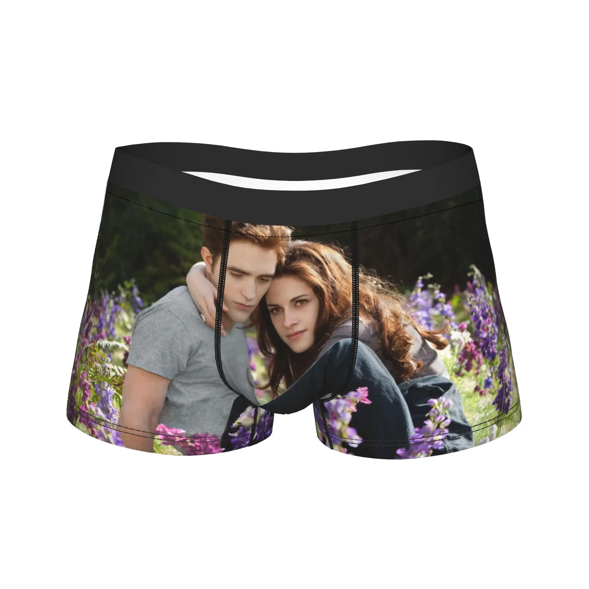 Man The Twilight Saga  Edward Bella Boxer Briefs Shorts Panties Mid Waist Underwear Vampire Girl Male Sexy S-XXL Underpants
