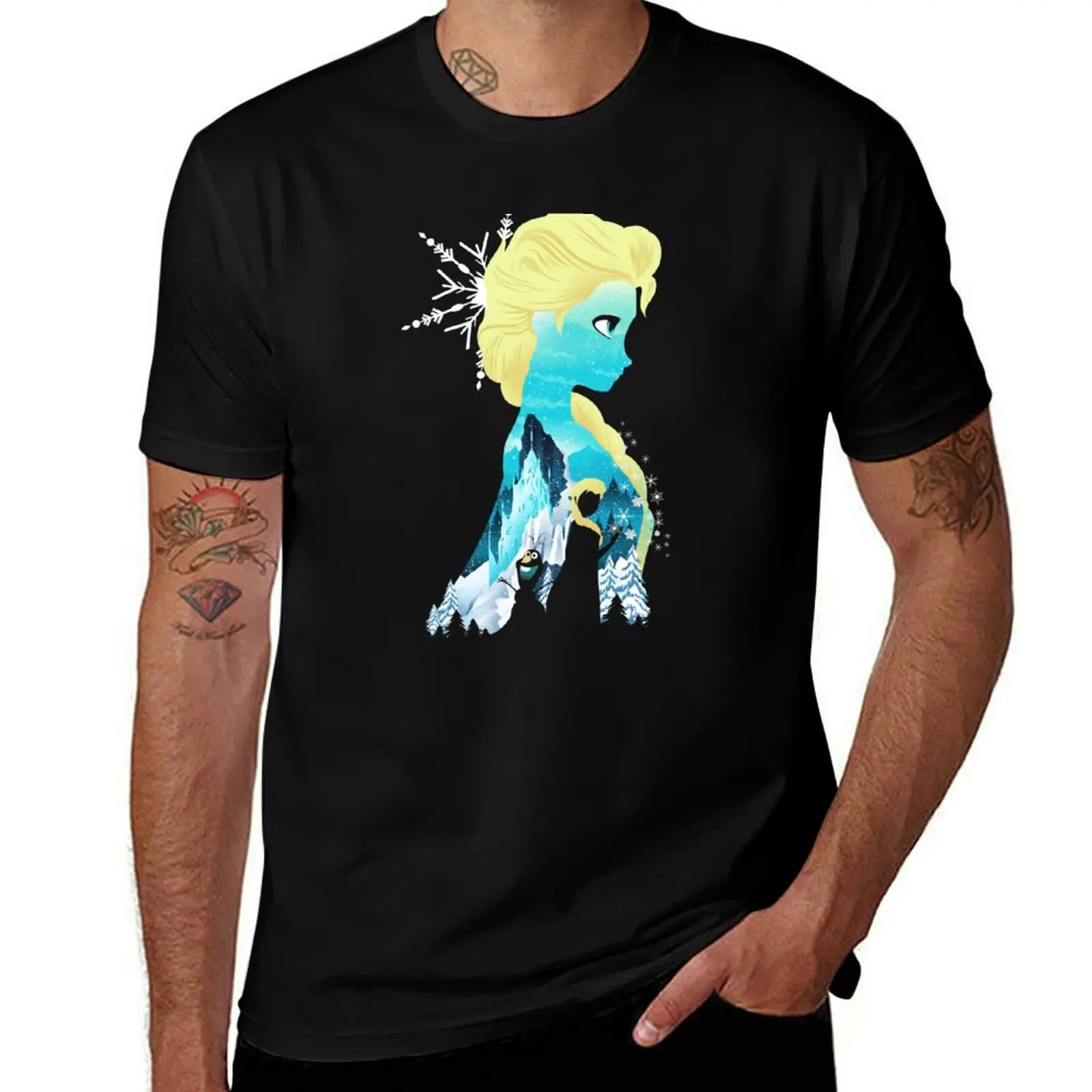 

t designer t cotton pack shirt t graphic shirt Snow Landscape Queen man T-Shirt shirts