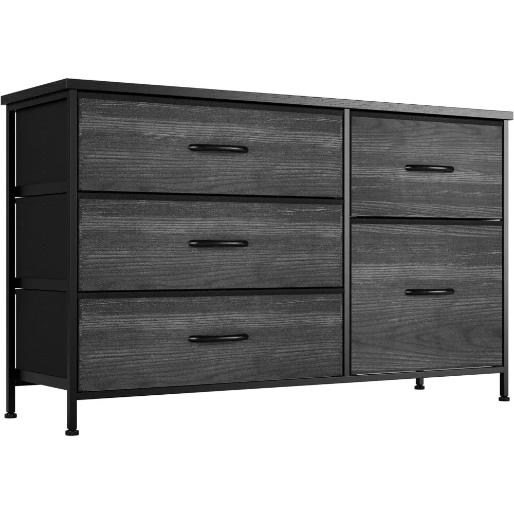 

Черный комод для спальни с 5-мя ящиками, комоды для шкафа, одежды, детской комнаты, комод для спальни с ящиками,