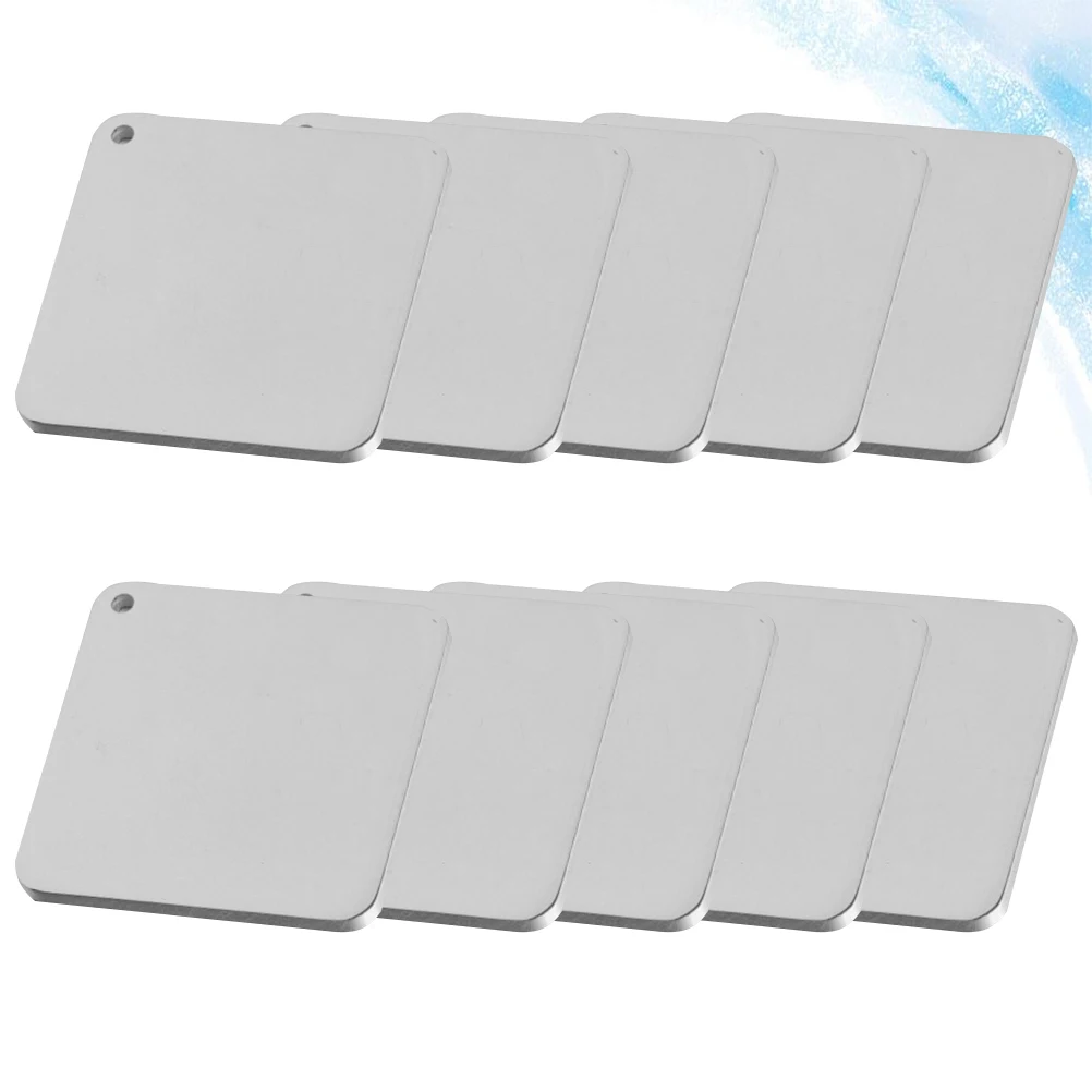 

Sterling Silver for Jewelry Making Square Pendant Necklace Charm Tag Blank Pendants
