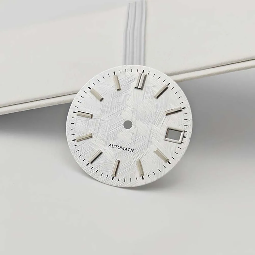 Dial Jam Mekanik 28.5mm dengan Jendela Tanggal Pengganti Dial Jam GS untuk Modifikasi Mesin NH35/NH36 Modifikasi Bagian Jam SUB