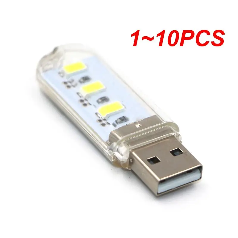 USB LED Light 5V Usb Lamp Computer Mobile Power Charging Reading Light Mini Book Lamps Bedroom Desk Nightlight Lighting