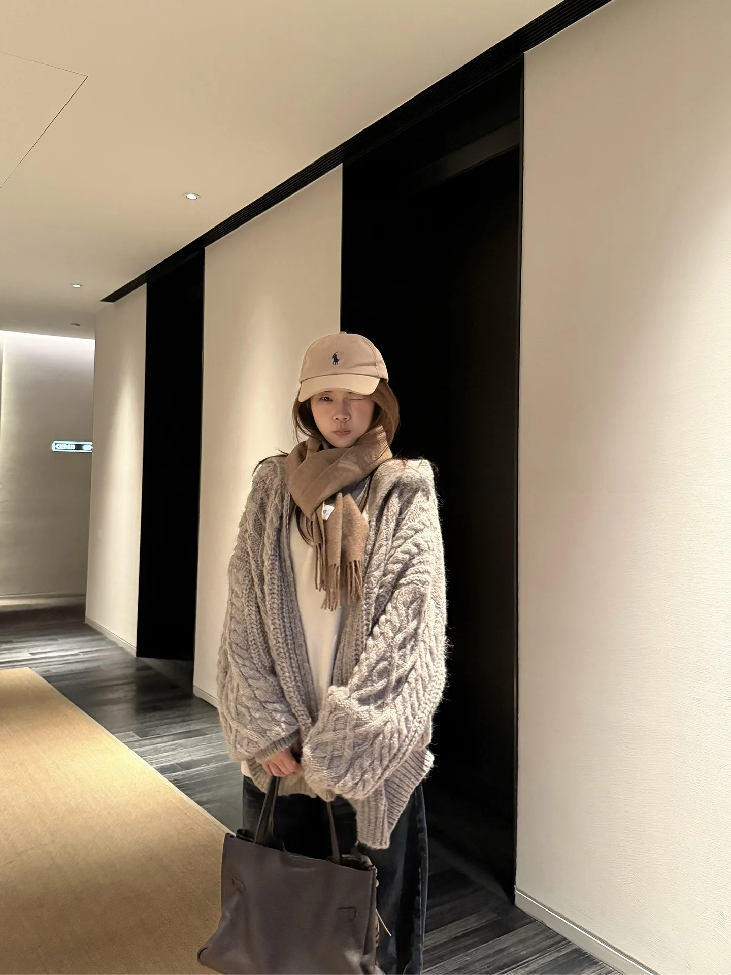 

YOLO OP Woolen Knitted Open Cardigan oulder Drop Sweater Autumn Winter Aosphere Outerwear Women's Casual Sle Long Sve