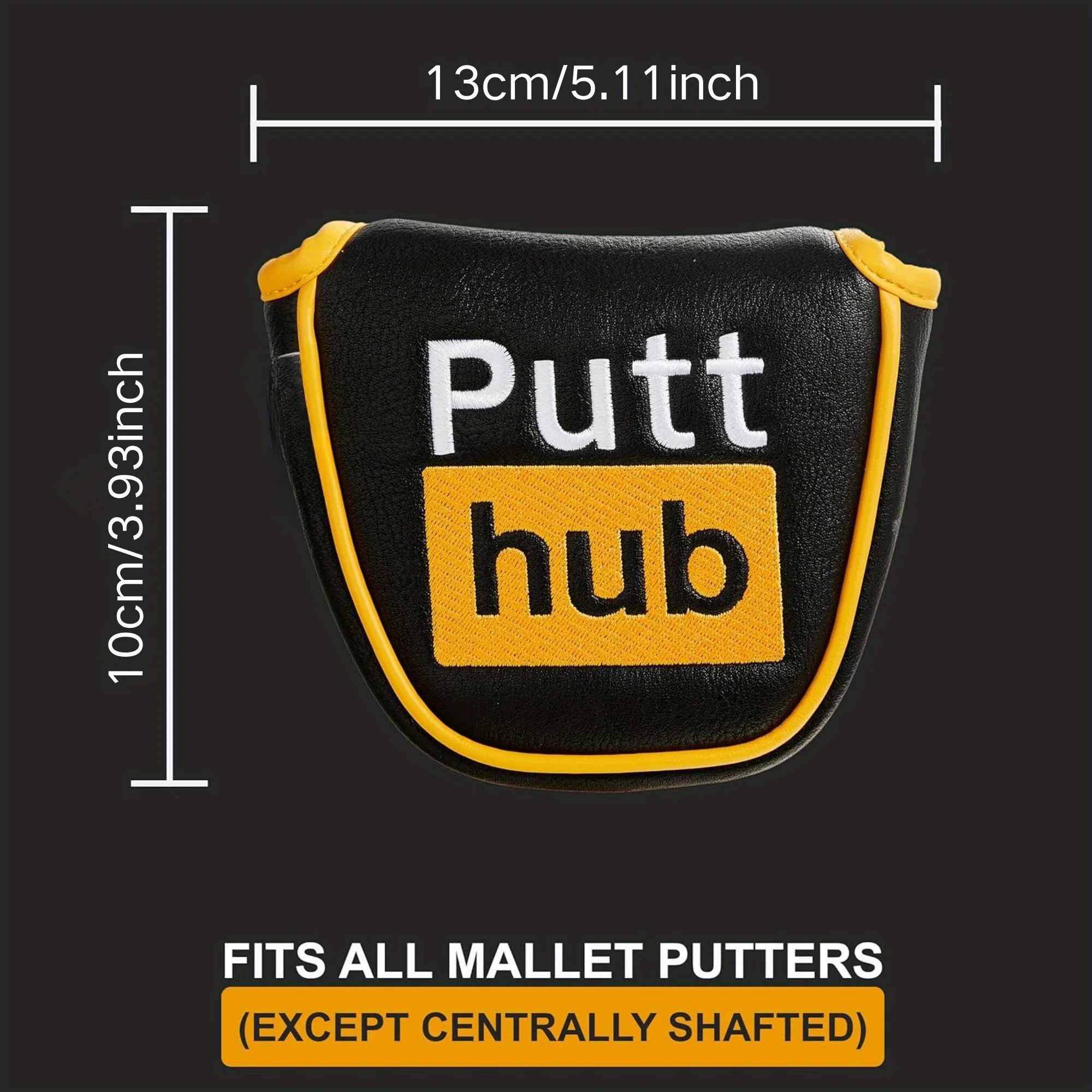 

Забавный чехол для клюшки для гольфа — чехол в стиле PuttHub Mallet или Blade — идеальный жарт-подарок для гольфиста — забавная новинка, идея подарка для гольфа