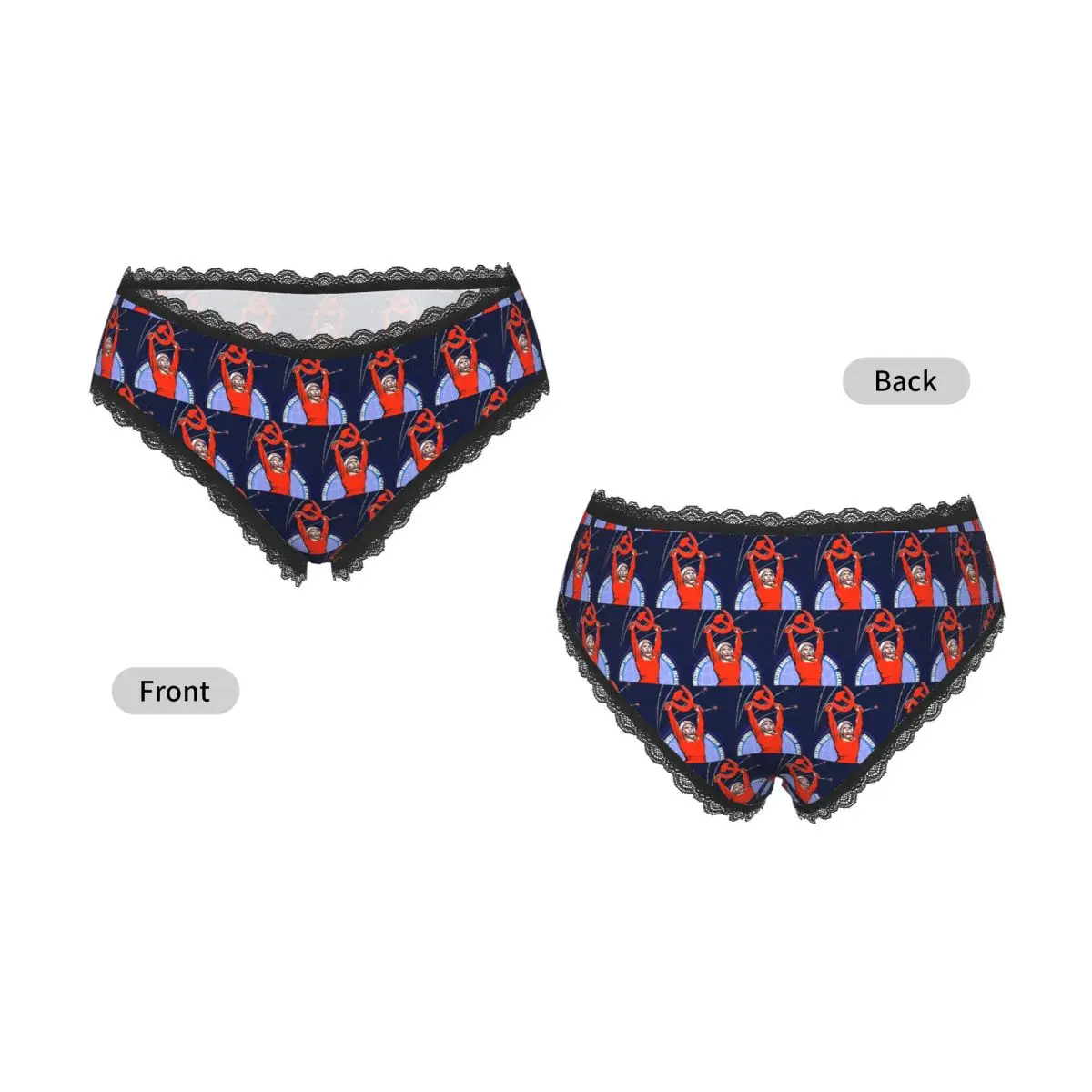 Custom Soviet Propaganda. Yuri Gagarin Panties Briefs Women's Comfort Briefs Underwear Breathable Female Underpants