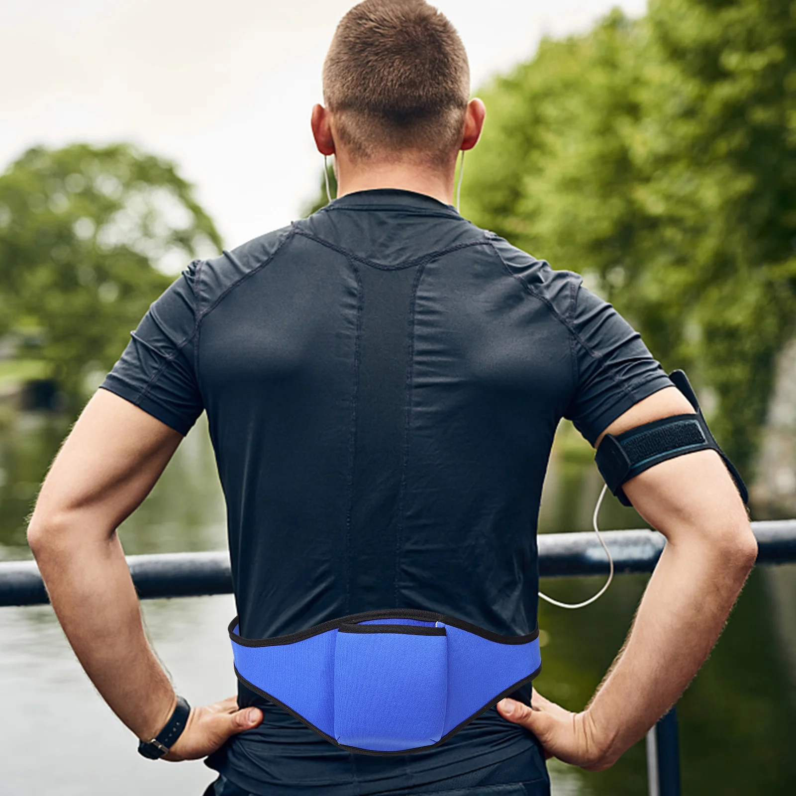 2Pcs Mic Belt for Fitness Instructors Adjustable Portable Microphone Waist Bag Running Yoga Mic Belt Pack