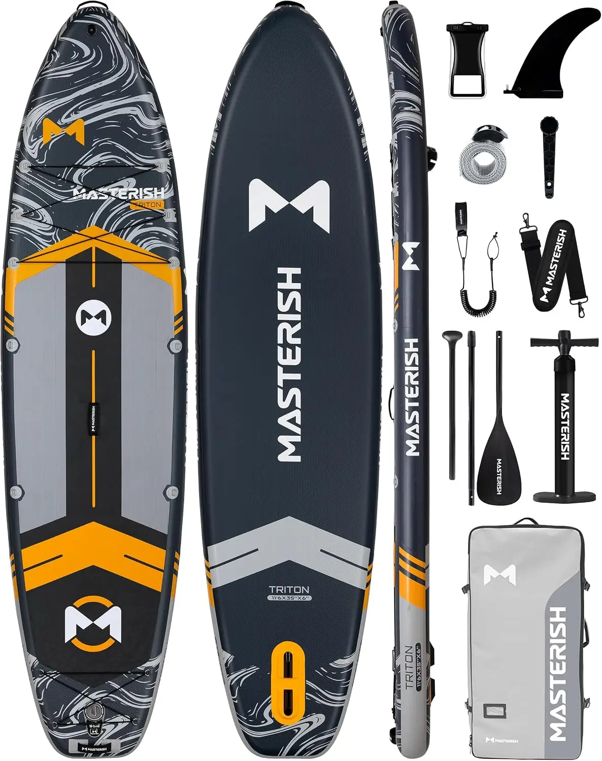Extra Wide Inflatable Paddle Board 11'6 x 35'' x 6'', 450 LB High Weight Capacity SUP, Wide Stable Stand Up Paddle Board