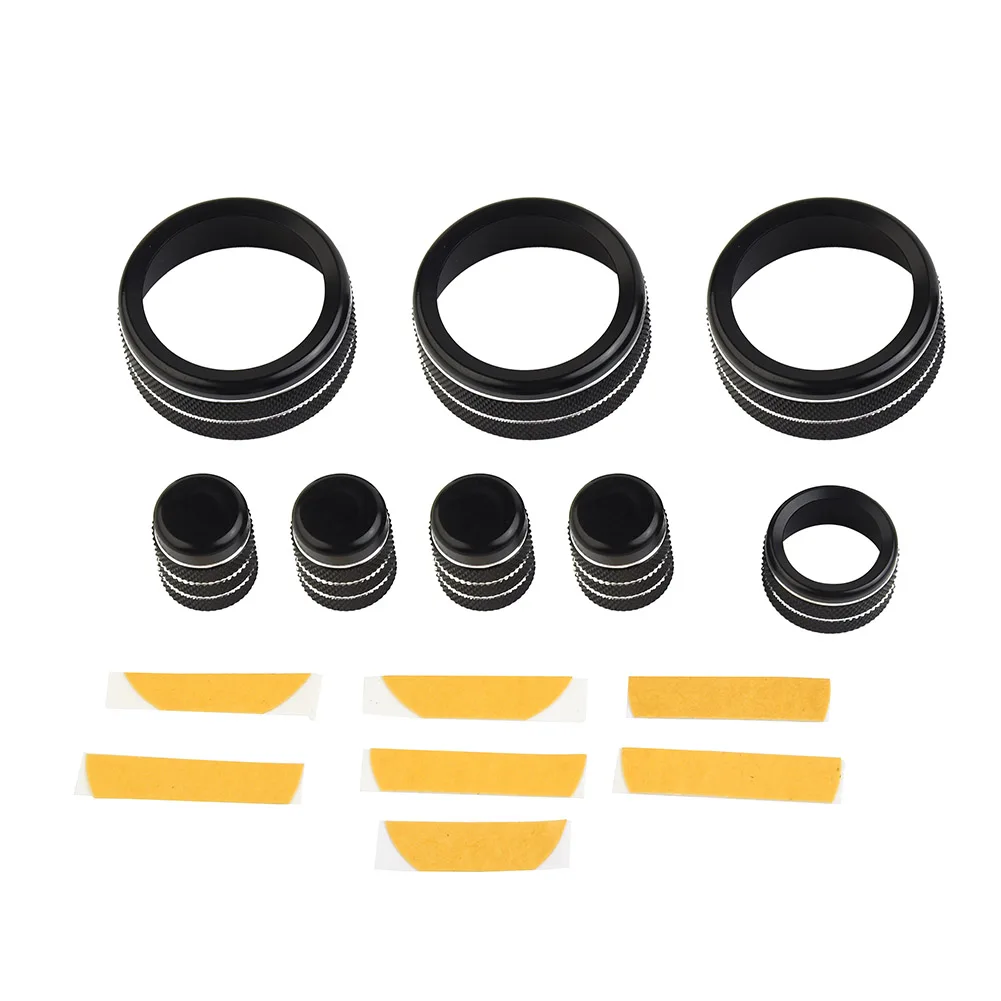Make Your for honda Civic Sedan 2022 Look and Feel Premium with These Stylish Console Knob Black Trim Covers Package of 8