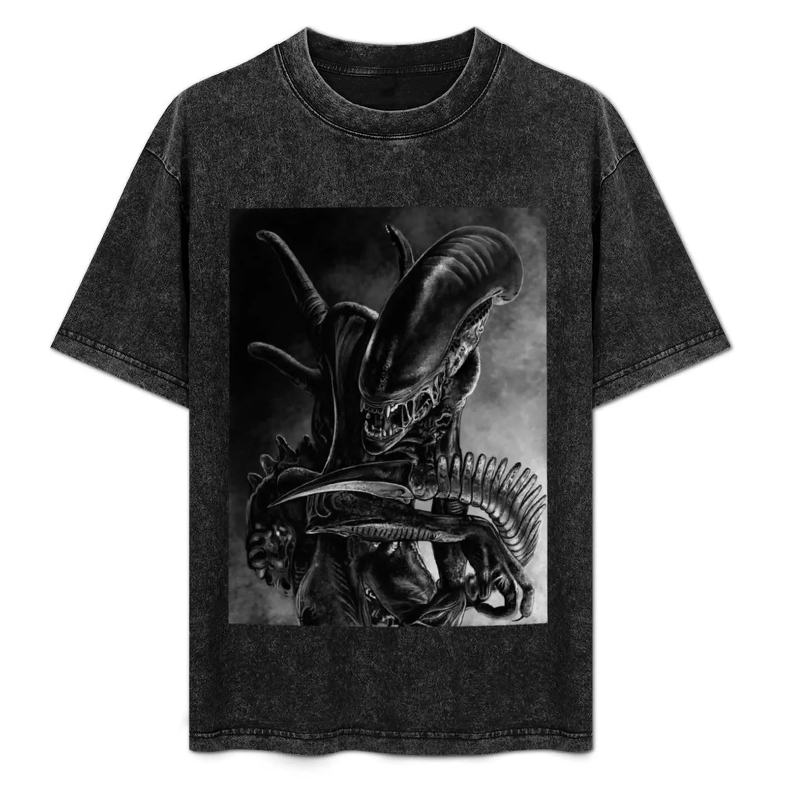 

Xenomorph T-Shirt All Match Print Short Sleeve Top