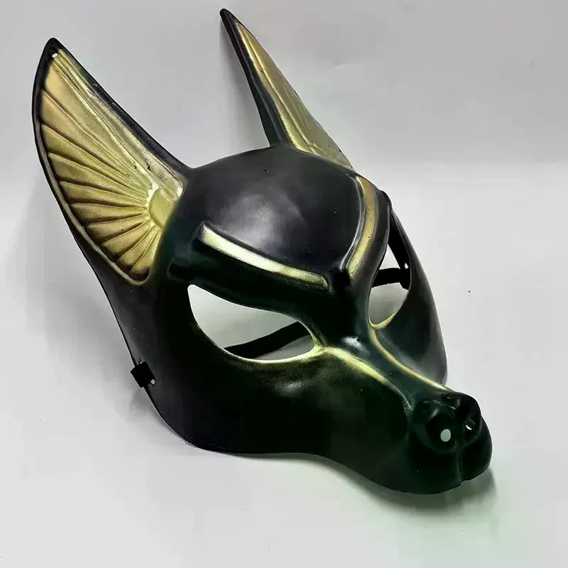 /HTF/1Pcs Wolf Head Helmet Costume Party Show Prop Ancient Egyptian Wolf Cosplay Face Mask Halloween Fancy Dress Ball Toy