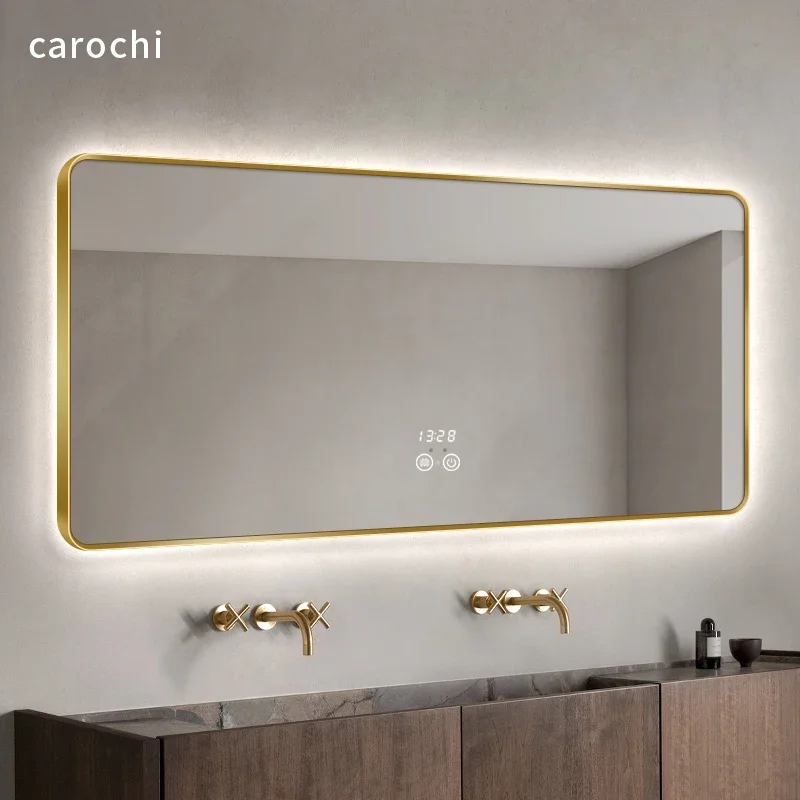 Makeup Hanging Mirror Bathroom Light Wall Art Nordic Aesthetic Long Mirror Cosmetics Portable Smart Spiegel Wand Home Products