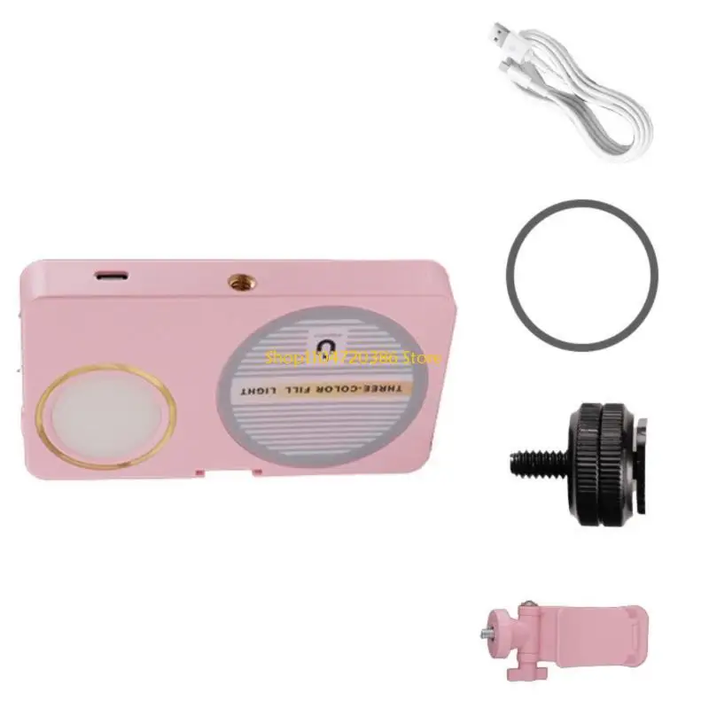 K0EA Карманный аккумуляторный светильник для телефона с магнитной насадкой заполняющий свет для фотографии