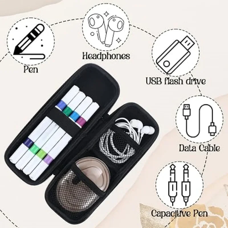 1pcs Cosmetic brush bag portable new large-capacity travel carry brush eyebrow pencil eye shadow brush bag sundry storage.