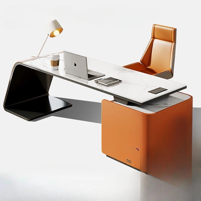 

Minimalist rock slab desk