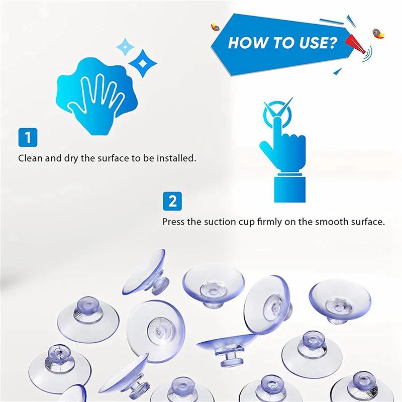 

BHBD-400Pcs Transparent Suction Cups, Plastic Suction Cups, Pads Without Hooks For Outdoor, Kitchen,Bathroom,Window 20Mm